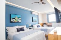 Barra da Tijuca de frente para o mar - 2 suítes até 6 pessoas em camas - Bed and Breakfast Rio de Janeiro