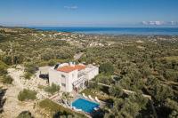 Komfortvilla sensationeller Meerblick priv. Pool - B&B Agia Triada