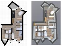 Charmant appartement aux pieds des pistes - 3 pièces pour 6 personnes - Chambres d'hôtes Val-d'Isère