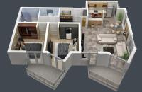 Apartamento de 2 dormitorios con 2 balcones