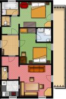 Comfort Appartement met 2 Slaapkamers en Balkon