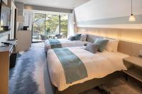 Premium Twin Room with Tatami Area, Semi Open-Air Bath