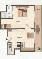 Appartement met uitzicht op de tuin