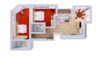 Appartamento con 2 Camere da Letto