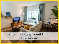 Parterre Lounge mit Terrasse -Nähe Karlsruhe & KIT - ohne Treppen -barrierefreie Dusche - B&B Linkenheim-Hochstetten