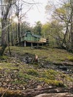 Tree Top Cabin with log burner & private hot tub - B&B