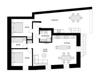 Apartment mit Terrasse