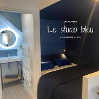 B&B Eyrans - Le Studio bleu à 10 min de Blaye - climatisé - Bed and Breakfast Eyrans