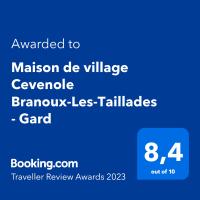 Maison de village Cévenole climatisée à Branoux-Les-Taillades - Gard - #TravellerAwards 2026 - Chambres d'hôtes Branoux-les-Taillades