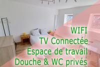 B&B Avesnes-sur-Helpe - Studio - TV - WIFI - Salle De Bain privée - Bed and Breakfast Avesnes-sur-Helpe