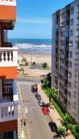 Apto Vista Mar/ 50m da Praia - Wi-Fi - Completo. - Bed and Breakfast Praia Grande