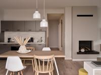 Apartamento de 2 dormitorios con chimenea