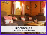 Der Fuchsbau - 3 separate Blockhäuser - ruhige Lage - 50m bis zum Wald - eingezäunter Garten - B&B Bad Sachsa