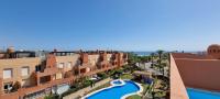 Apartamentos Paraiso Vera Playa, Ed Tahiti, Atico F de 2 dormitorios con piscina privada en solárium y barbacoa, pie de playa - Chambres d'hôtes Vera