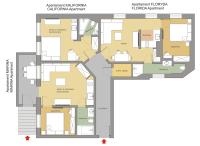 Sanhaus Apartments - KALIFORNIA, MARINA i FLORYDA - Stylowe apartamenty 200 m od plaży - Chambres d'hôtes Sopot