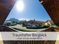 Toller Bergblick vom ruhigen Sonnenbalkon, nur 50m zum See & ÖPNV inklusive - B&B Blaichach