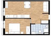 Apartamento de 1 dormitorio
