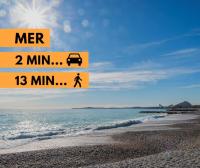 Lumineux, tout confort, Wifi & Terrace & Parking - B&B Saint-Laurent-du-Var