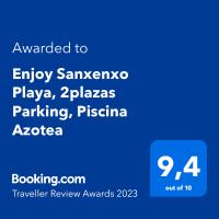Enjoy Sanxenxo,200m Playa, Balcón Vistas Cíes, Piscina & Terraza Azotea,2 plazas Garaje, 2 Baños, Muy Luminoso, Muy Tranquilo,Muy Equipado, Céntrico - Chambres d'hôtes Sanxenxo