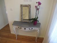 Dreibettzimmer mit Gartenblick