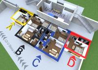 U Králíka, přízemní bezbarierové apartmány A,B,C,D - 50 metrů od vleku - přejdete v lyžácích, pod bobovou dráhou, parkování zdarma, lyžárna s vysoušeči bot, nový aquapark v docházkové vzdálenosti - Chambres d'hôtes Dolní Morava