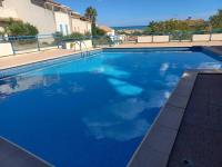 Plain-pied, terrasse, piscine, pleine vue mer, plage à 6' à pied, parking, wifi - Ferienwohnung