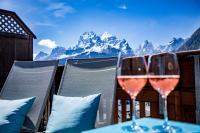 Doppelzimmer auf der 3. Etage, Südseite mit Terrasse und Bergblick