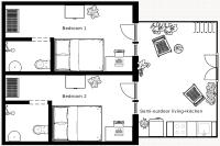 Villa de 2 dormitorios