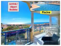 B&B Fleury - Plain-pied, terrasse, piscine, pleine vue mer, plage à 6' à pied, parking, wifi - Bed and Breakfast Fleury