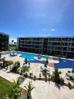 Flat ManaBeach06 com Vista para Piscina 300 metros da Paria de Muro Alto Porto de Galinhas - Chambres d'hôtes Porto de Galinhas