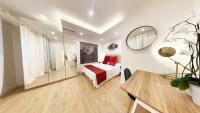 Miramar Luxurious apartment, 3 double rooms for 6 guests, free parking, terrace, new - B&B Donostia / San Sebastian