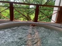 B&B Houyet - Villa Les Lucioles - 3 chambres jacuzzi extérieur - Bed and Breakfast Houyet