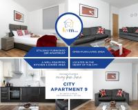 B&B Peterborough - KVM - City Apartment 9, town centre with parking by KVM Serviced Accommodation - Bed and Breakfast Peterborough