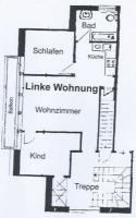 Apartment mit 2 Schlafzimmern und Dusche