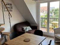 Accès direct plage, T3 mezzanine, 4 pers, balcon, parking, proche thalasso à Cabourg - FR-1-487-357 - Ferienwohnung
