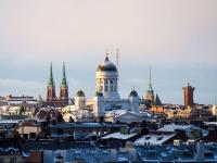 Sunset views over Helsinki rooftops - Ferienwohnung Helsinki