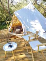 B&B Swellendam - Gaia Double or Twin Bell Tent - Bed and Breakfast Swellendam