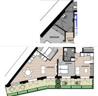 Two-Bedroom Interconnecting Apartment with Ocean View and Balcony