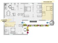 Familienzimmer mit externem privatem Bad