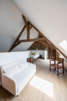 Dreibettzimmer mit Gartenblick
