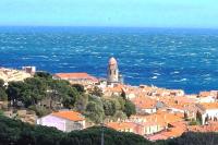 T2 au calme-vue mer et baie de Collioure-Garage - B&B