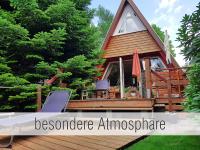Hütte41: Ganze Hütte nah am See mit privatem Whirlpool, Sauna. Umzäunt. - Chambres d’hôtes
