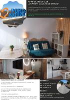 Studio mer Neuf Port la Nouvelle - Ferienwohnung Port-La Nouvelle