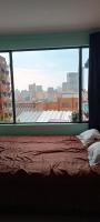 Doppel-/Zweibettzimmer mit Stadtblick