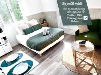Le petit midi - Parking - Métro - Fibre - Canal - B&B