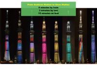 Love Asakusa 1 Bedroom Apartment Sleeps 4 3 Min to Sensoji SkyTree View Airport Direct Elevator Free WiFi - Chambres d'hôtes Tokyo
