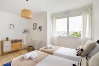 L'Air - Elégant 2 chambres avec loggia dans résidence de haut standing - B&B Rennes