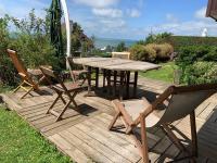 Grand rez de jardin-terrasse avec vue sur la mer - 2 chambres - B&B Blonville-sur-Mer