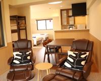 Dreibettzimmer mit Bergblick