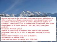 Les Balcons du Soleil Appt303 à100m pistes 2 chambres parking couvert WIFI Ménage compris l'hiver - Chambres d'hôtes Orcières